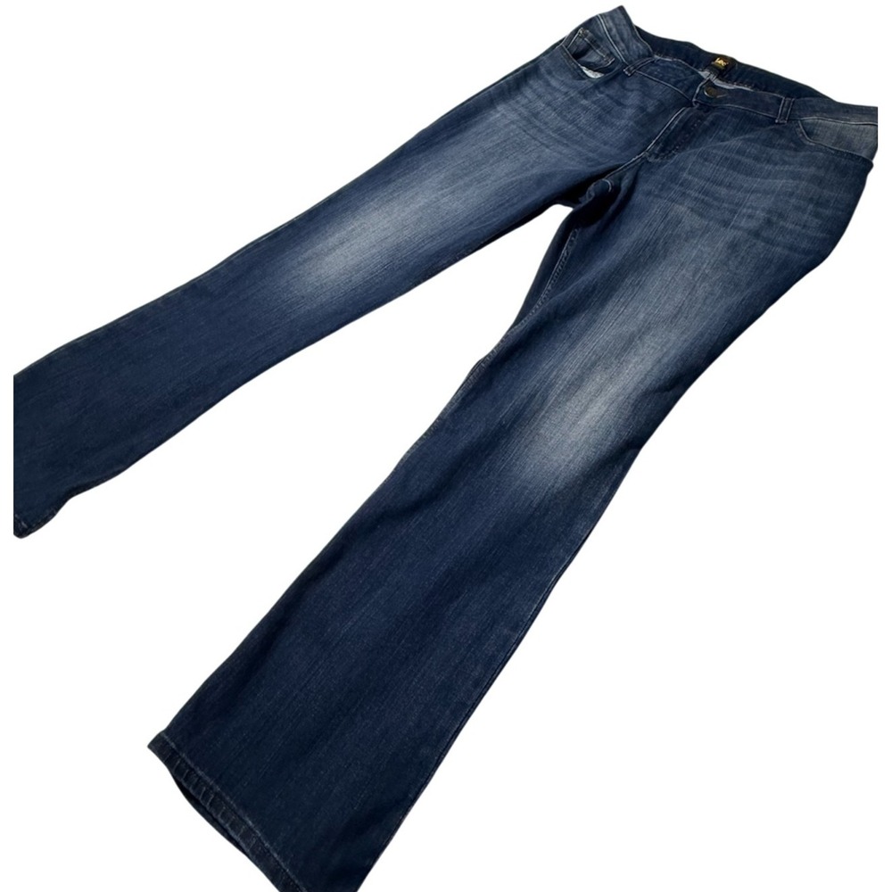 Lee Women's Bootcut Stretch Jeans Dark Wash NWT Premium Fit 5-Pocket Denim